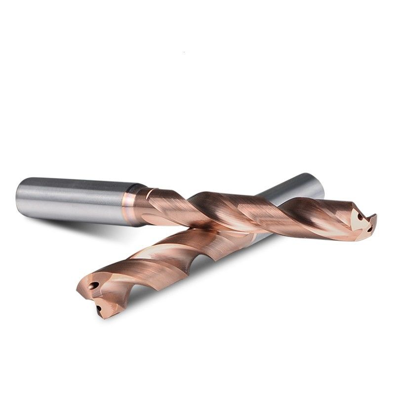Din Standard Εσωτερικό ψυκτικό 5xd Βήμα 0.1mm τρυπάνι καρβίδιο σπειροειδής φλάουτα διαχωρισμένο τρυπάνι