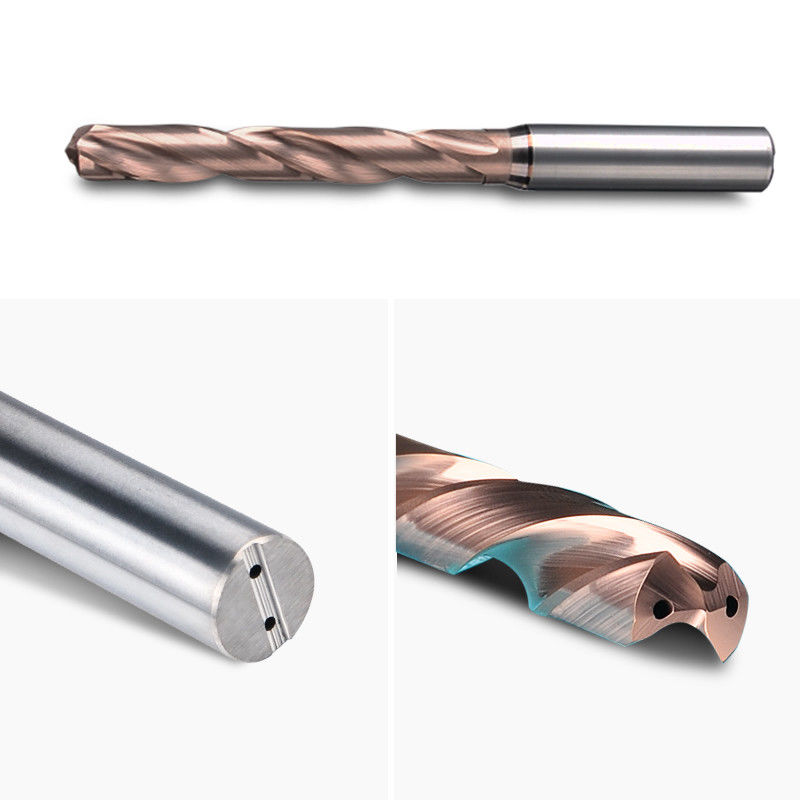 Din Standard Εσωτερικό ψυκτικό 5xd Βήμα 0.1mm τρυπάνι καρβίδιο σπειροειδής φλάουτα διαχωρισμένο τρυπάνι